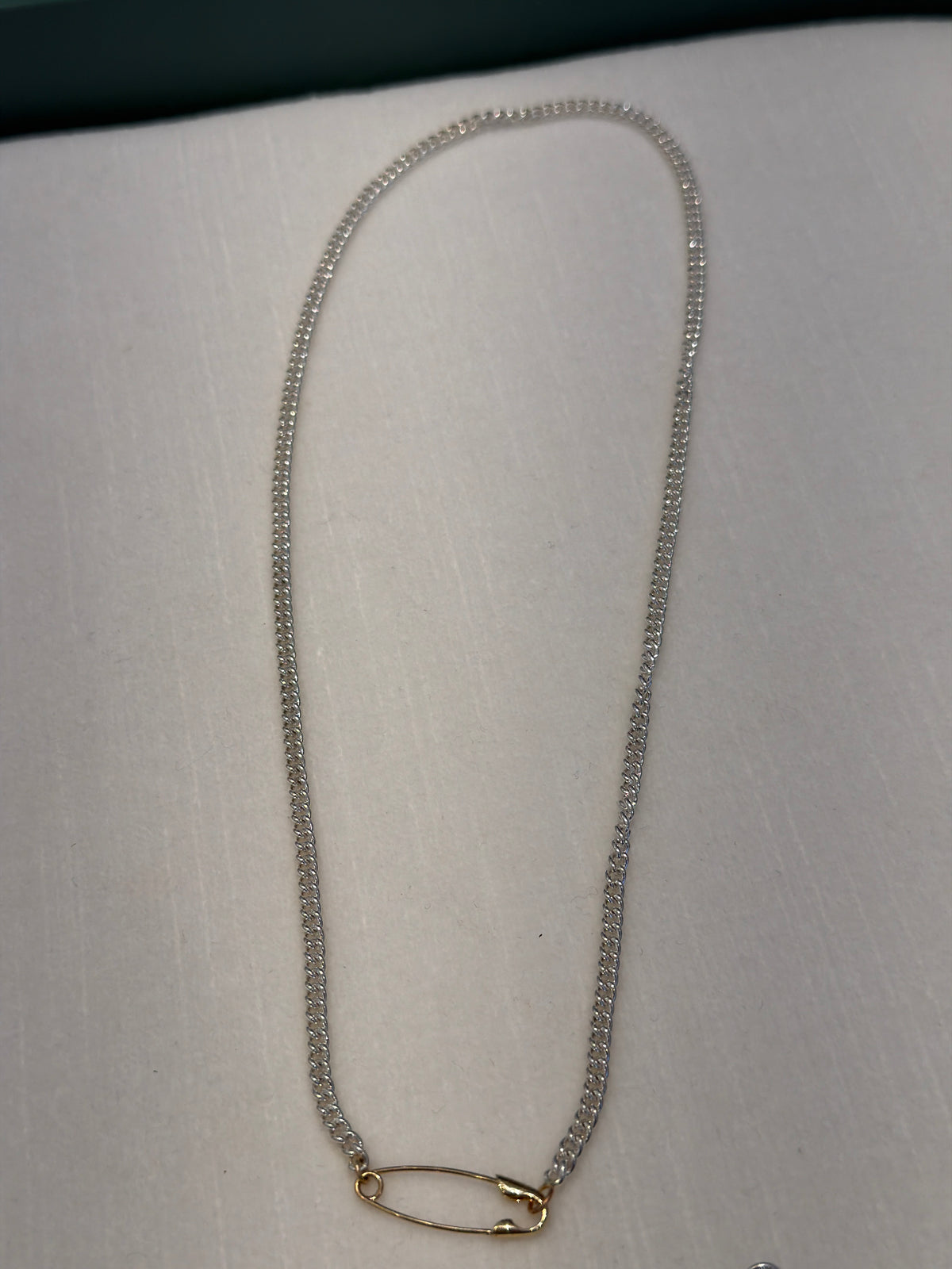 Loren Stewart Safety Pin Necklace