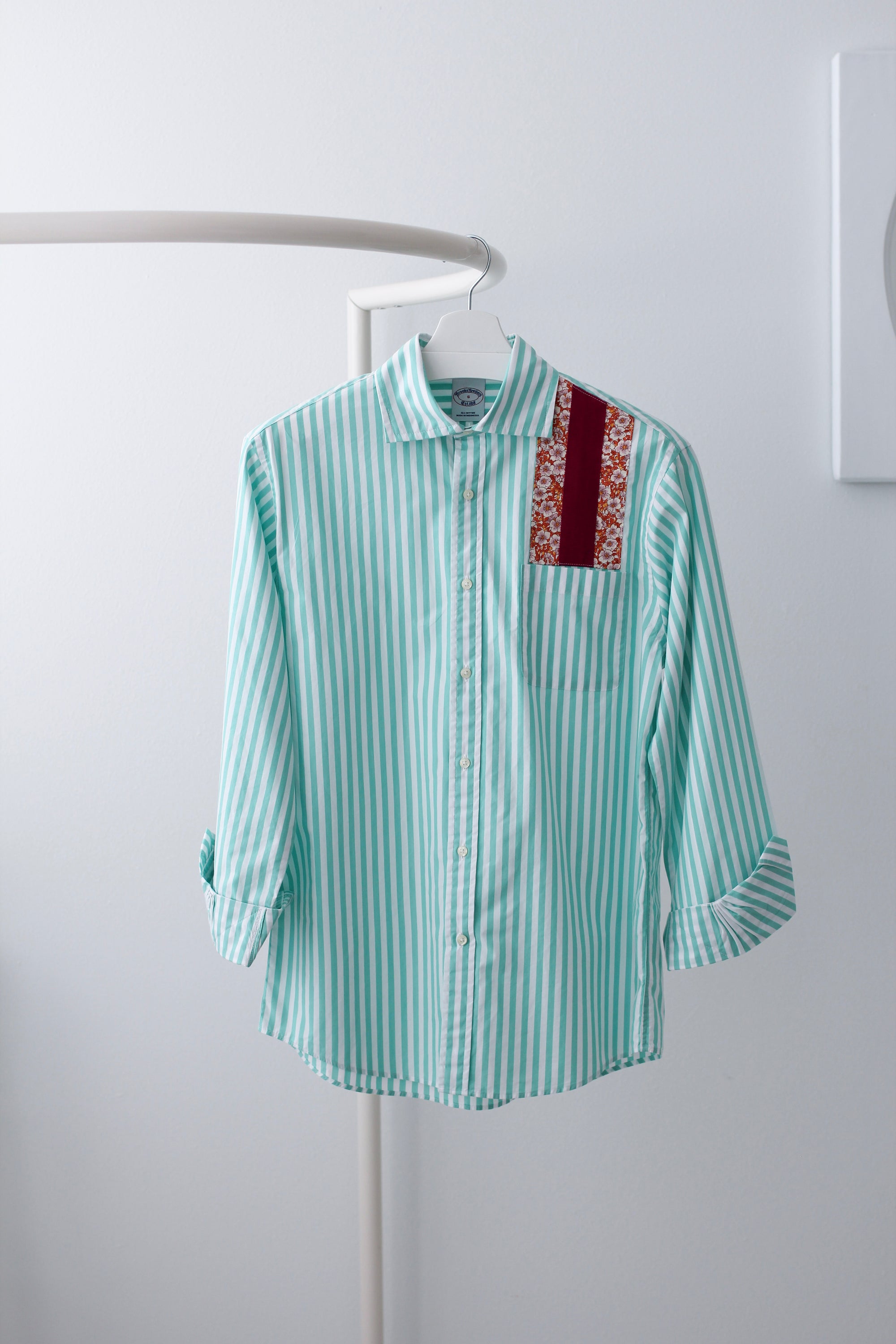 Mint Ribbon Pocket Shirt
