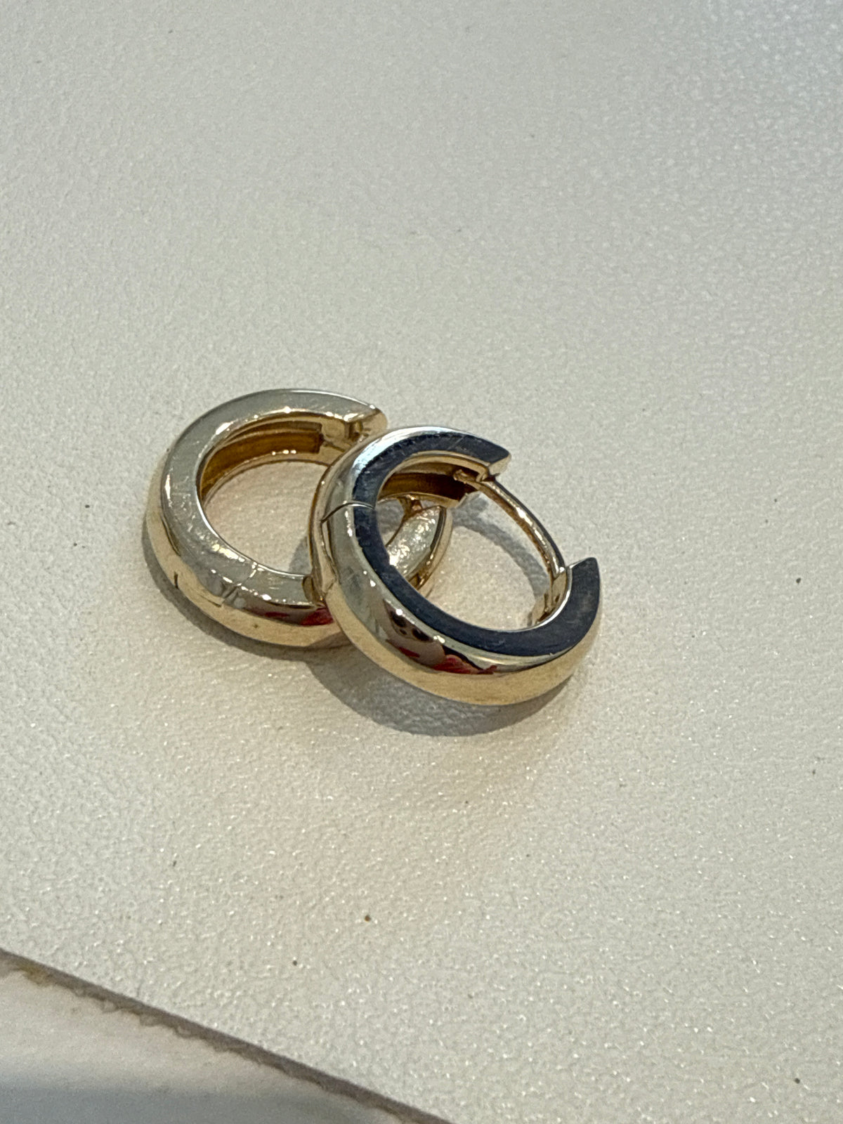 1/2” 14k gold hoops