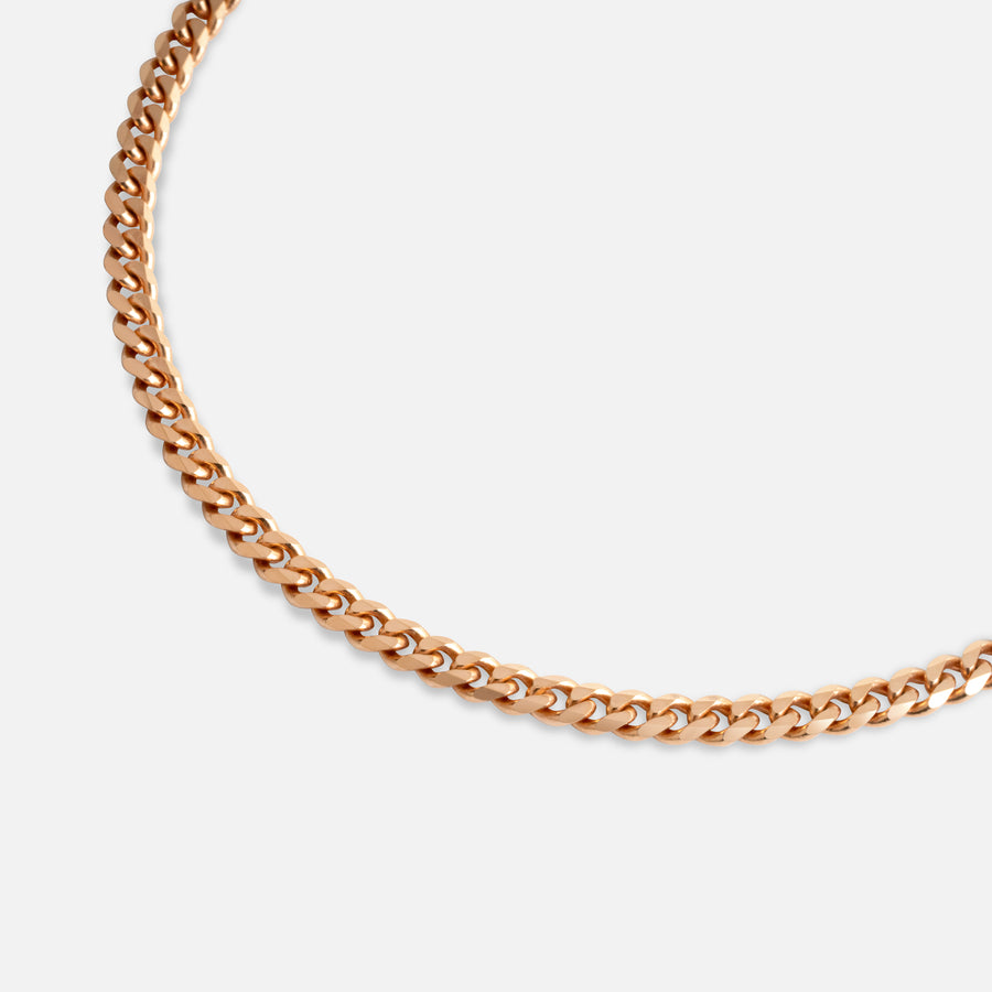 Rose Gold Curb Chain Bracelet