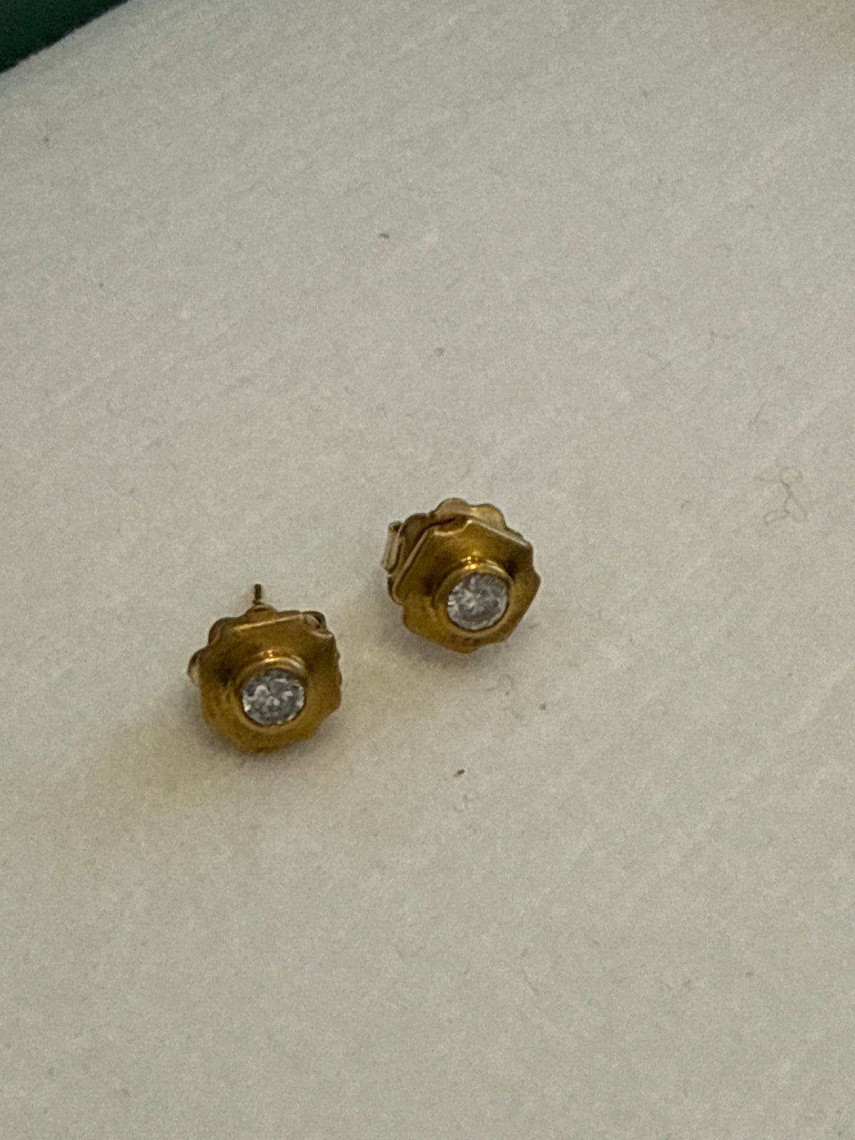10k Gold Diamond .48c Stud Earrings