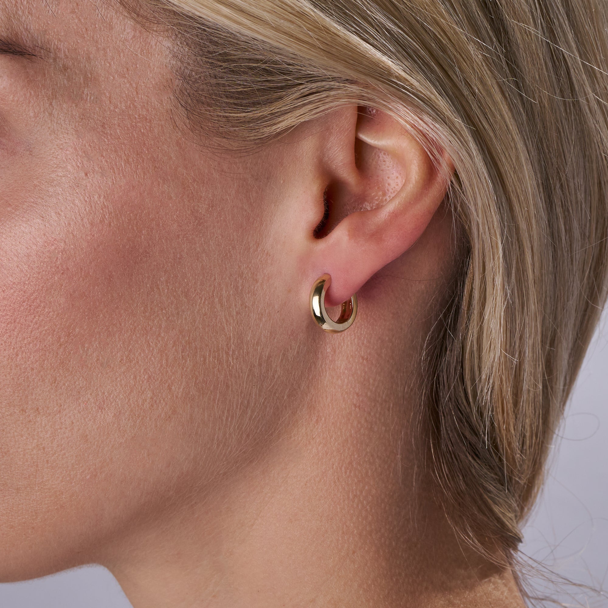 Small Gold Huggie Hoops