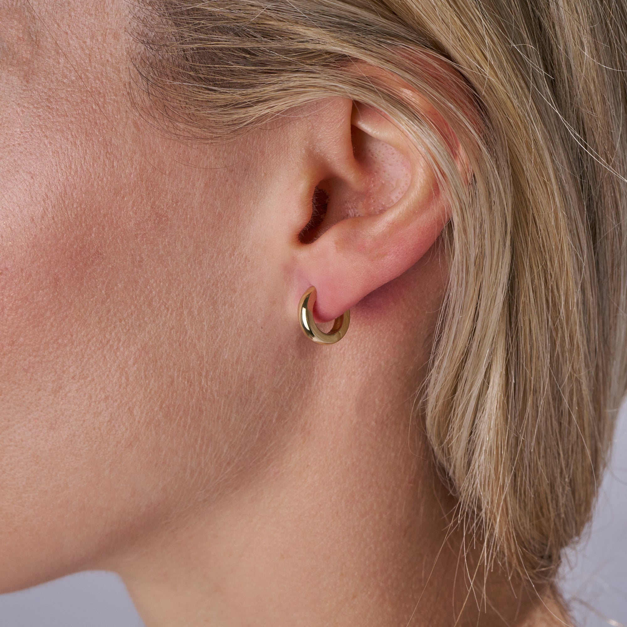 Small Gold Huggie Hoops