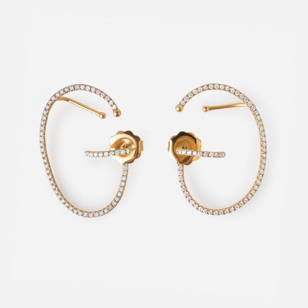 Saturn Diamond Earrings