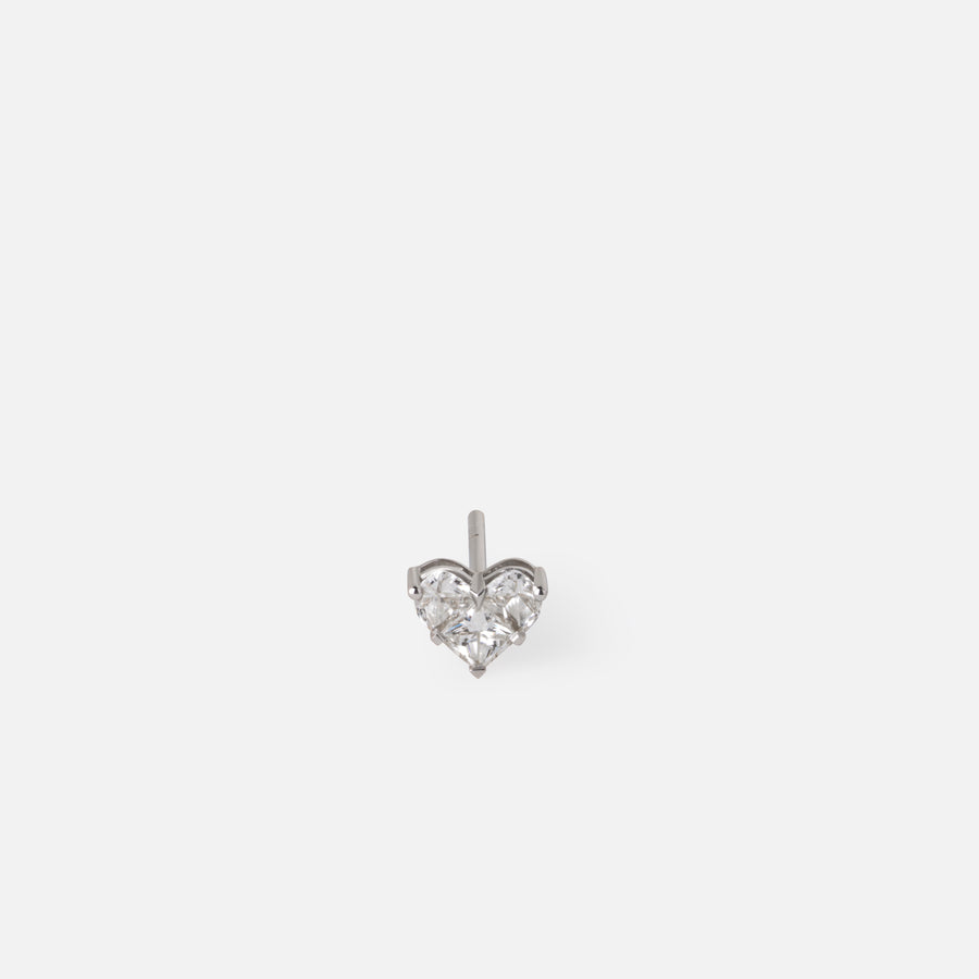 Heart Diamond Earring (single)