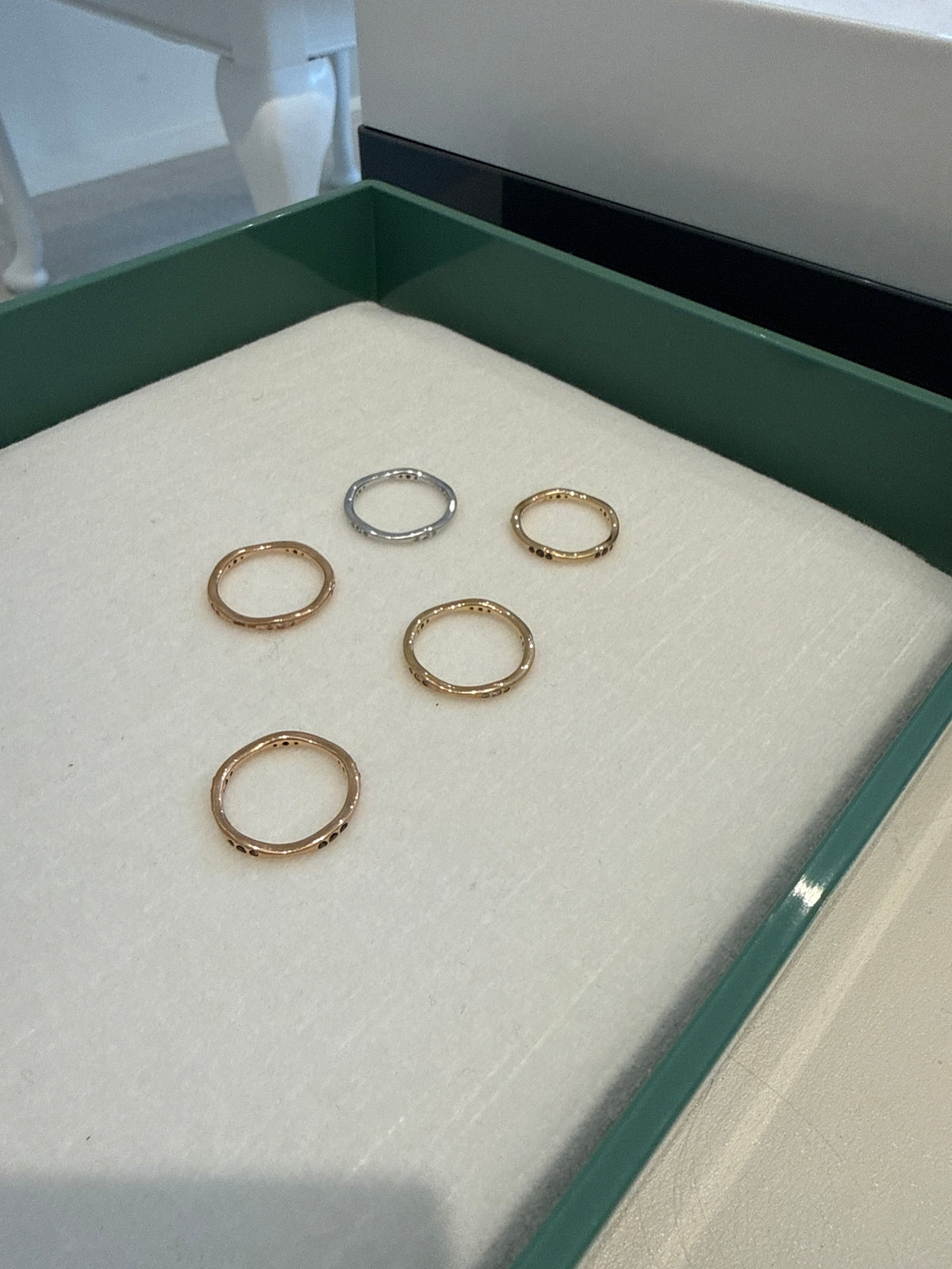 Organic diamond Band 14k