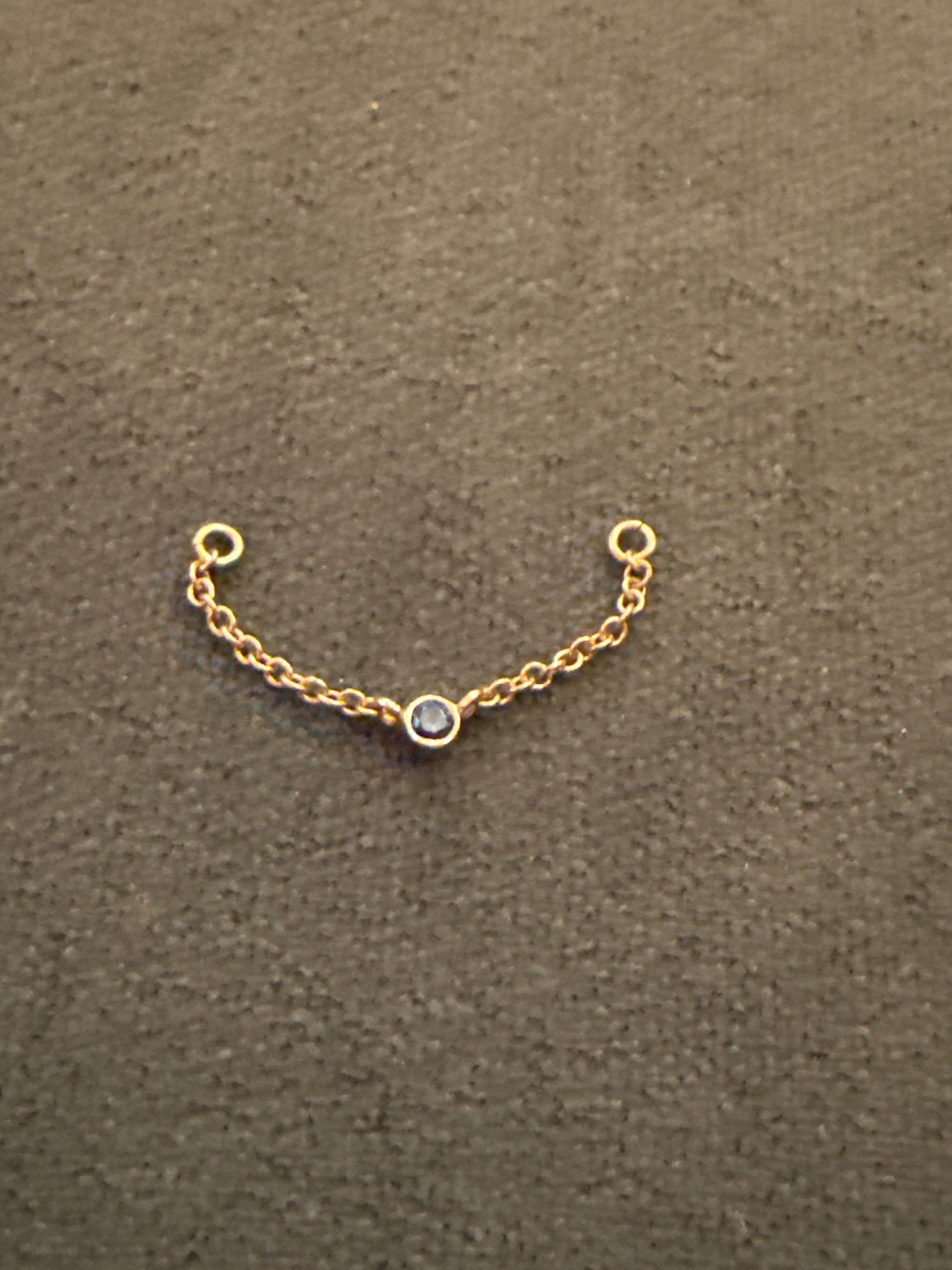 Sapphire Earring Chain