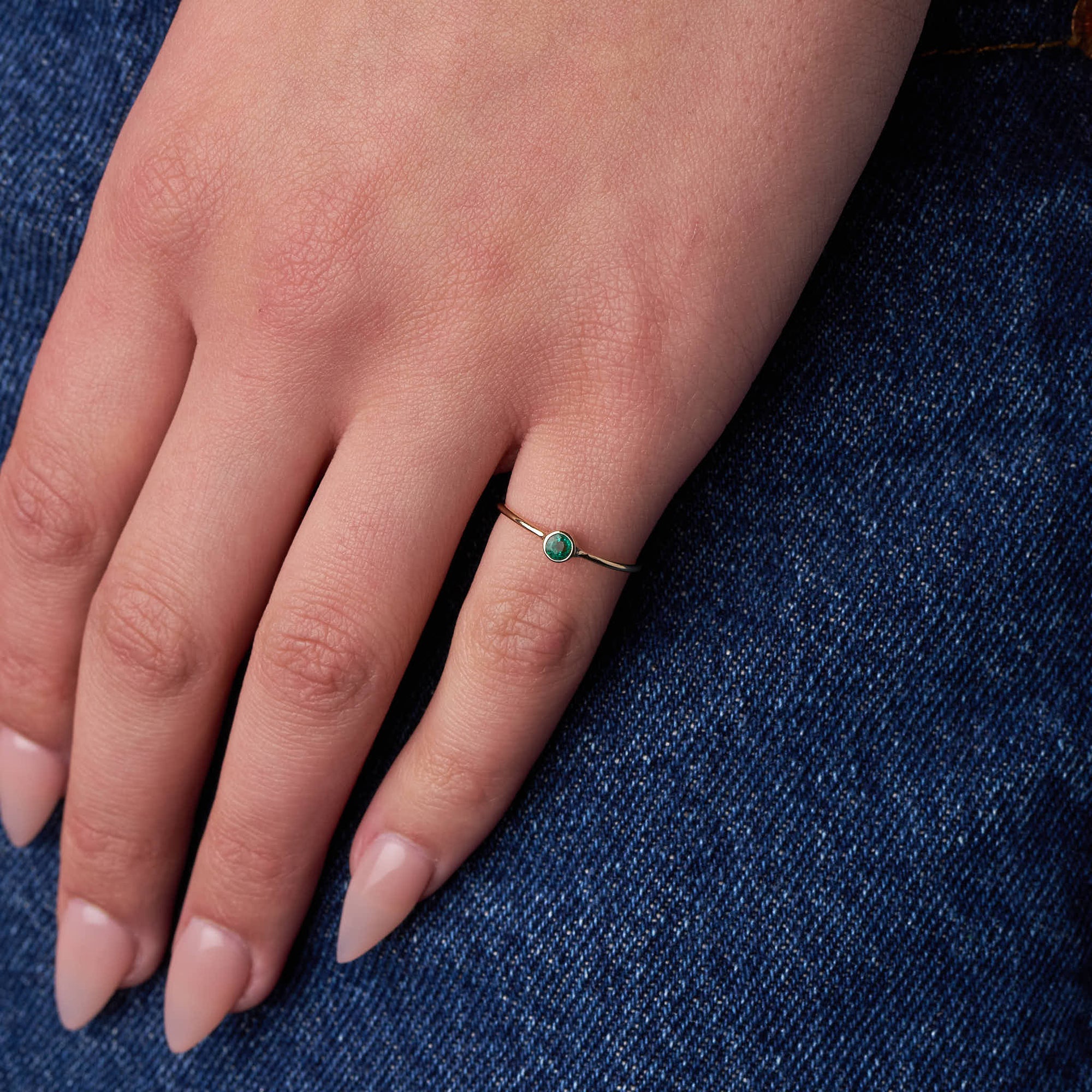 Delicate Emerald Ring