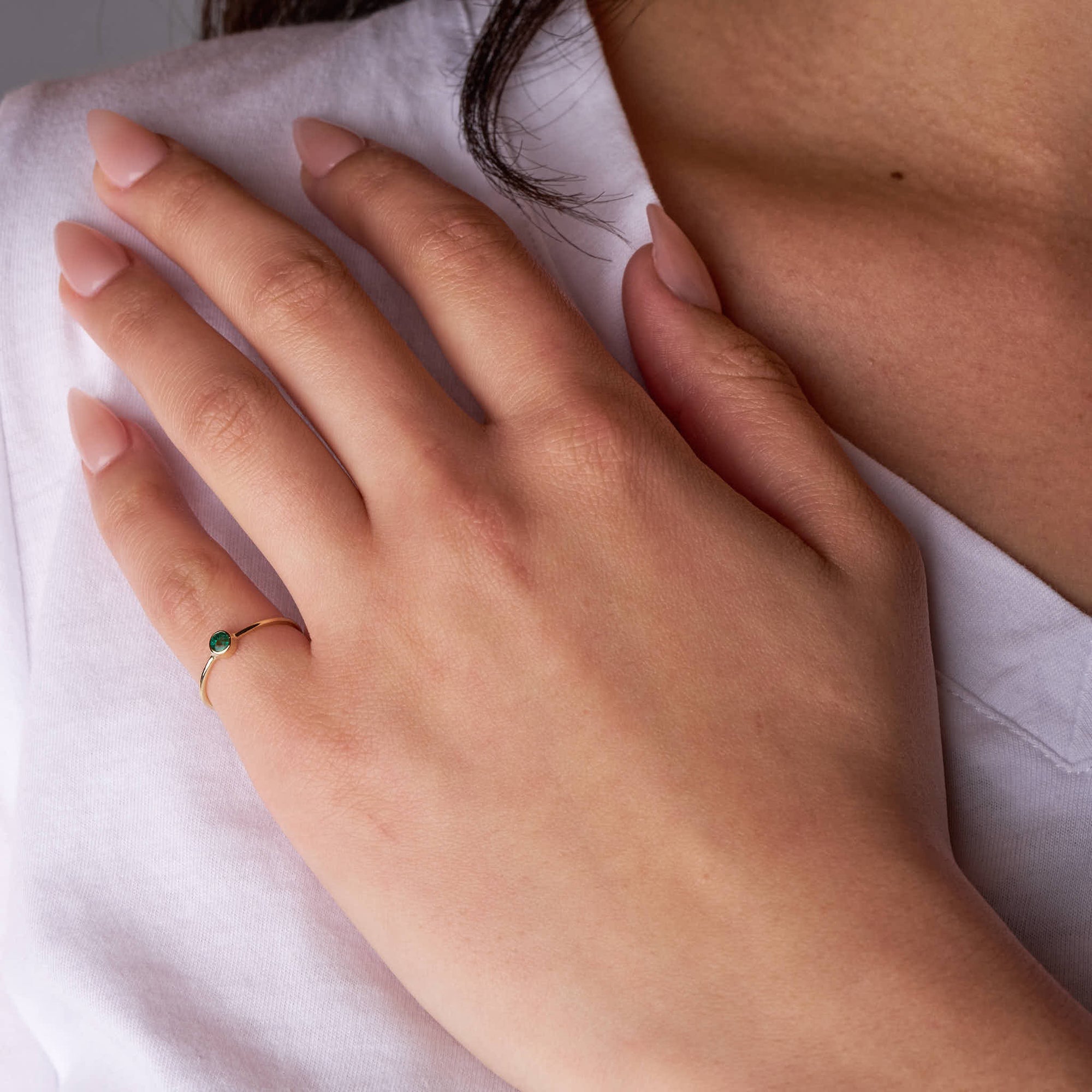 Delicate Emerald Ring