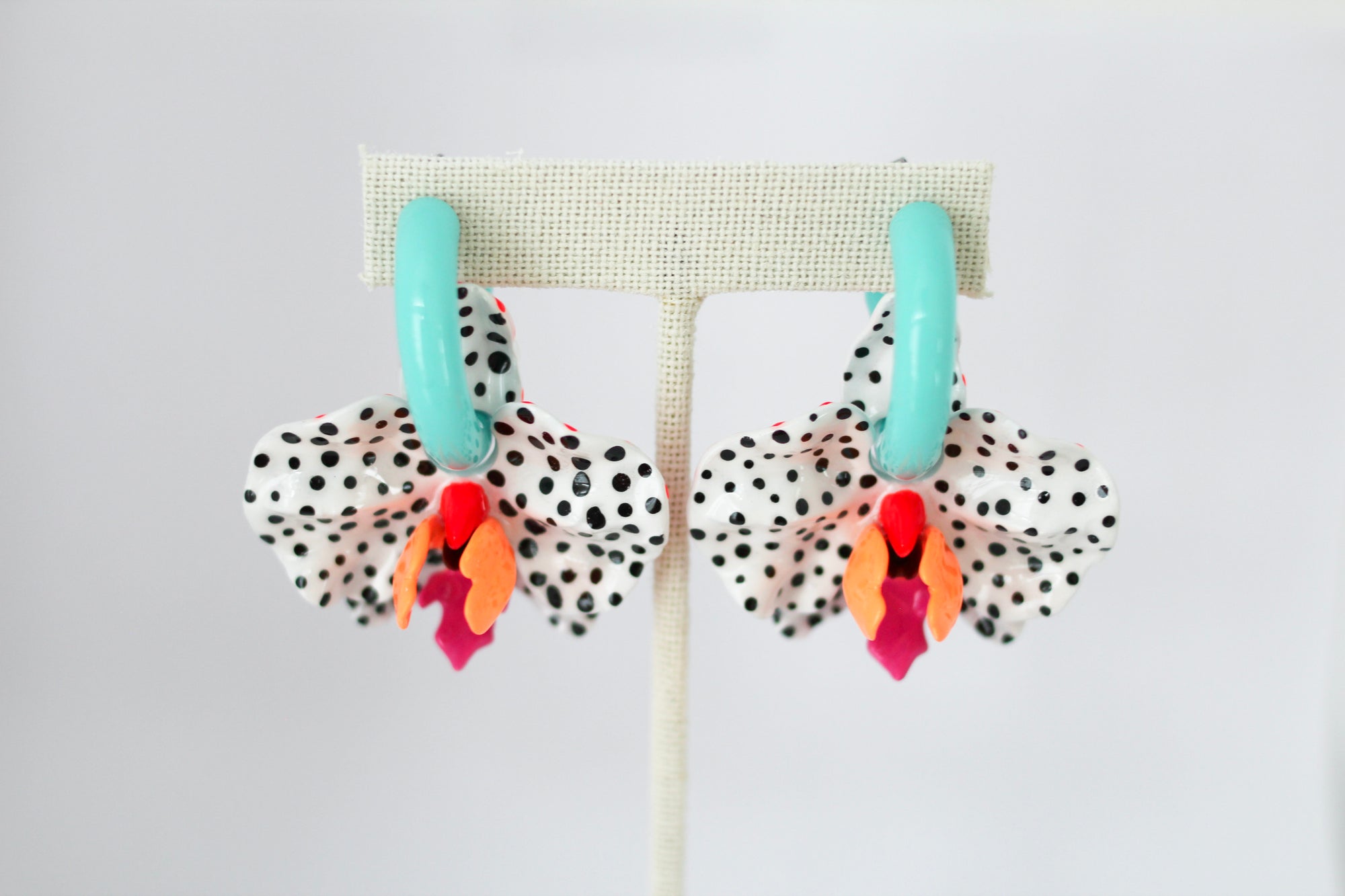 Acrylic Orchid Earrings