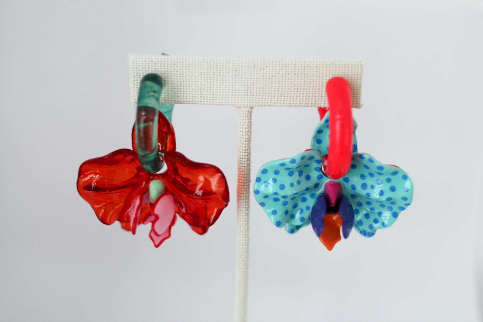 Acrylic Orchid Earrings