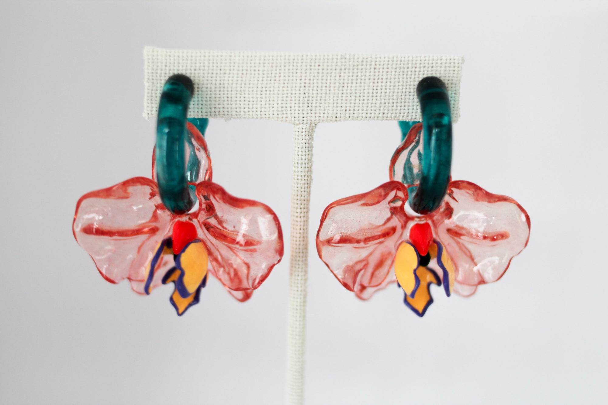 Acrylic Orchid Earrings