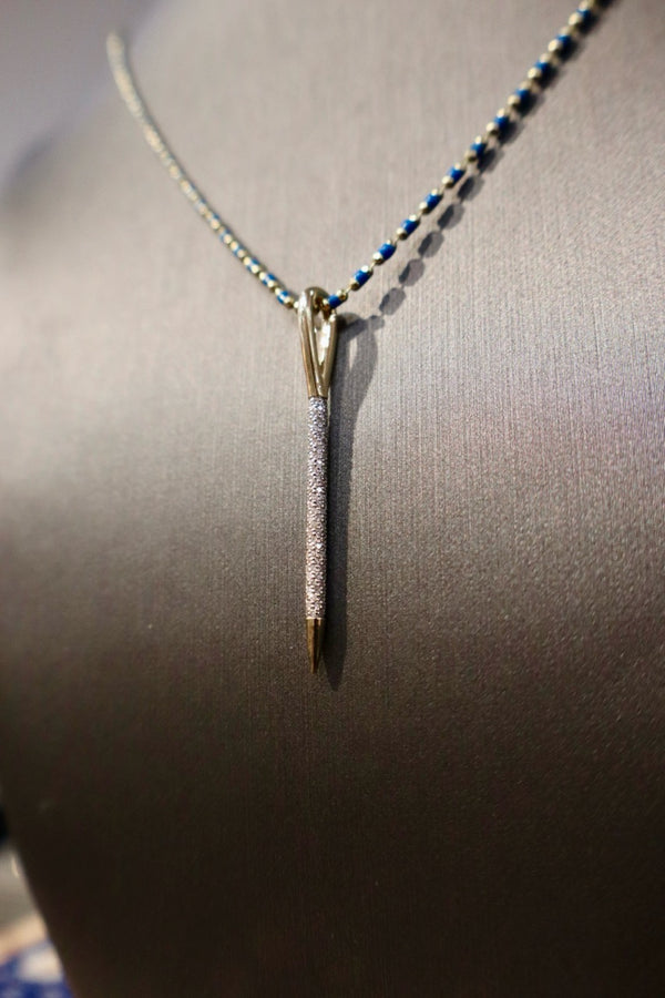 Tulip Long Needle Charm in Diamond
