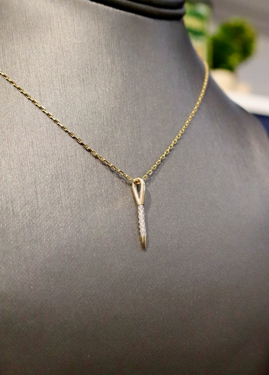 Petit Point Needle Charm Diamond
