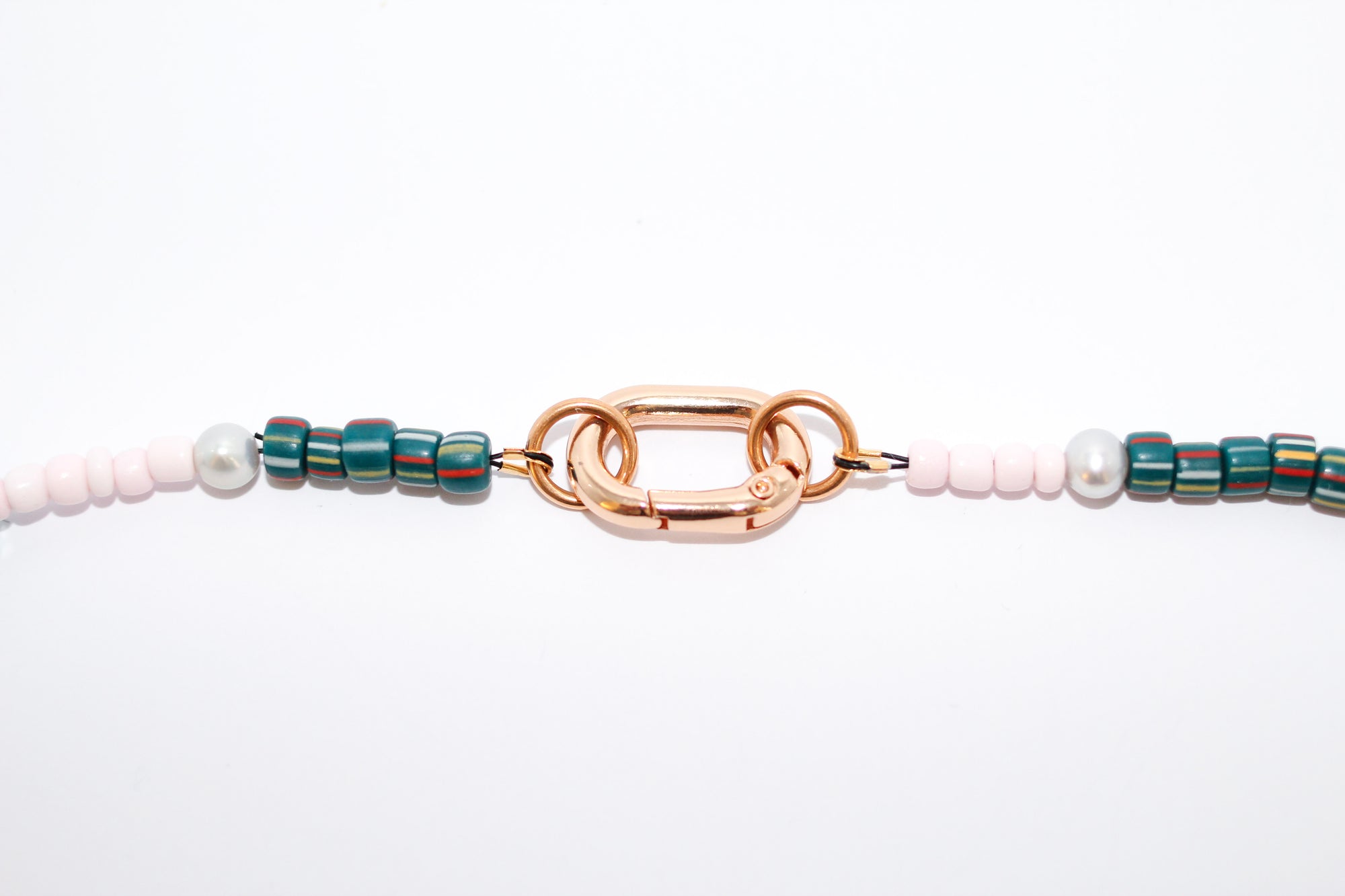 Pink/Lavender Beaded Necklace (short)