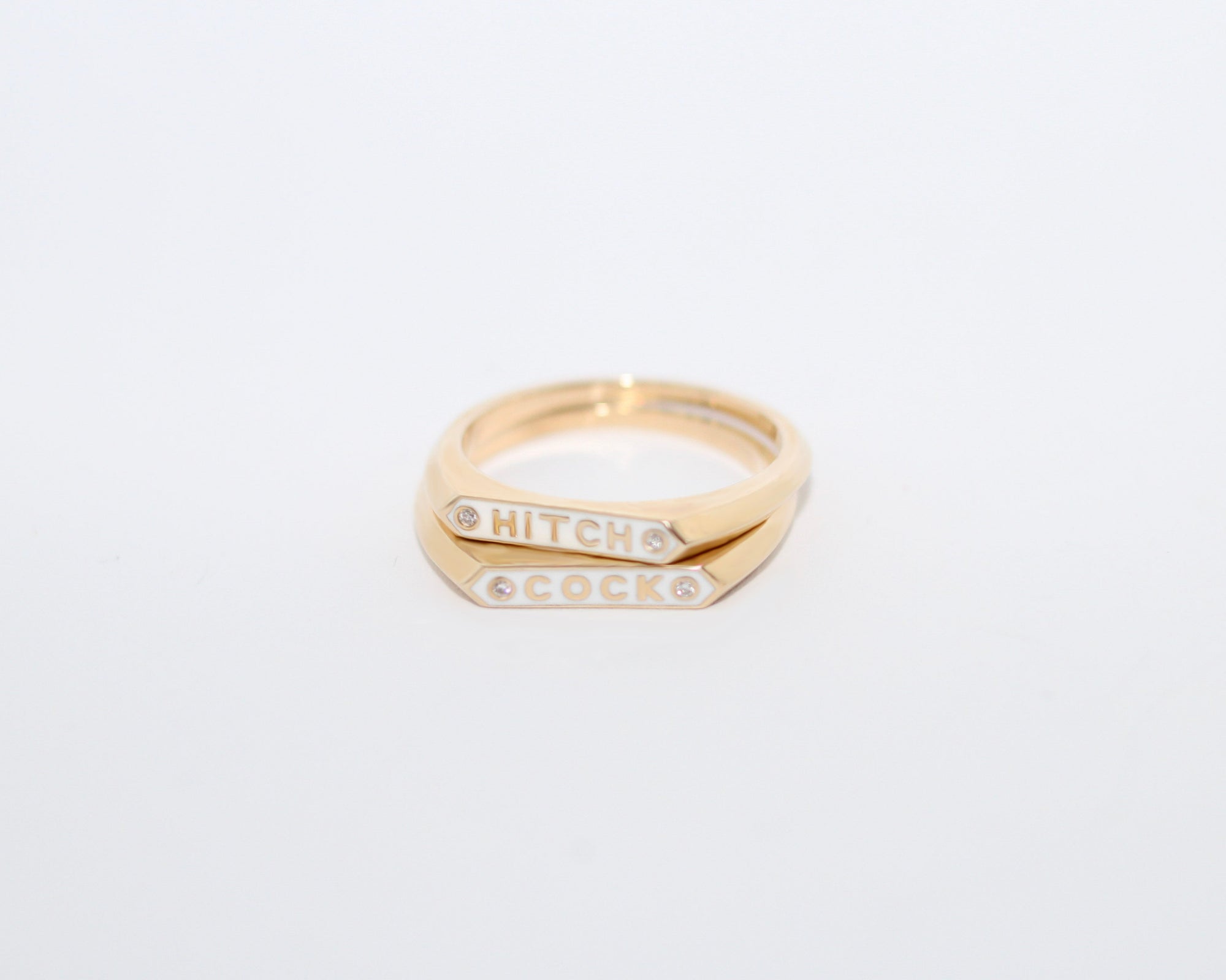 Custom Name Signet Ring by Nora Kogan