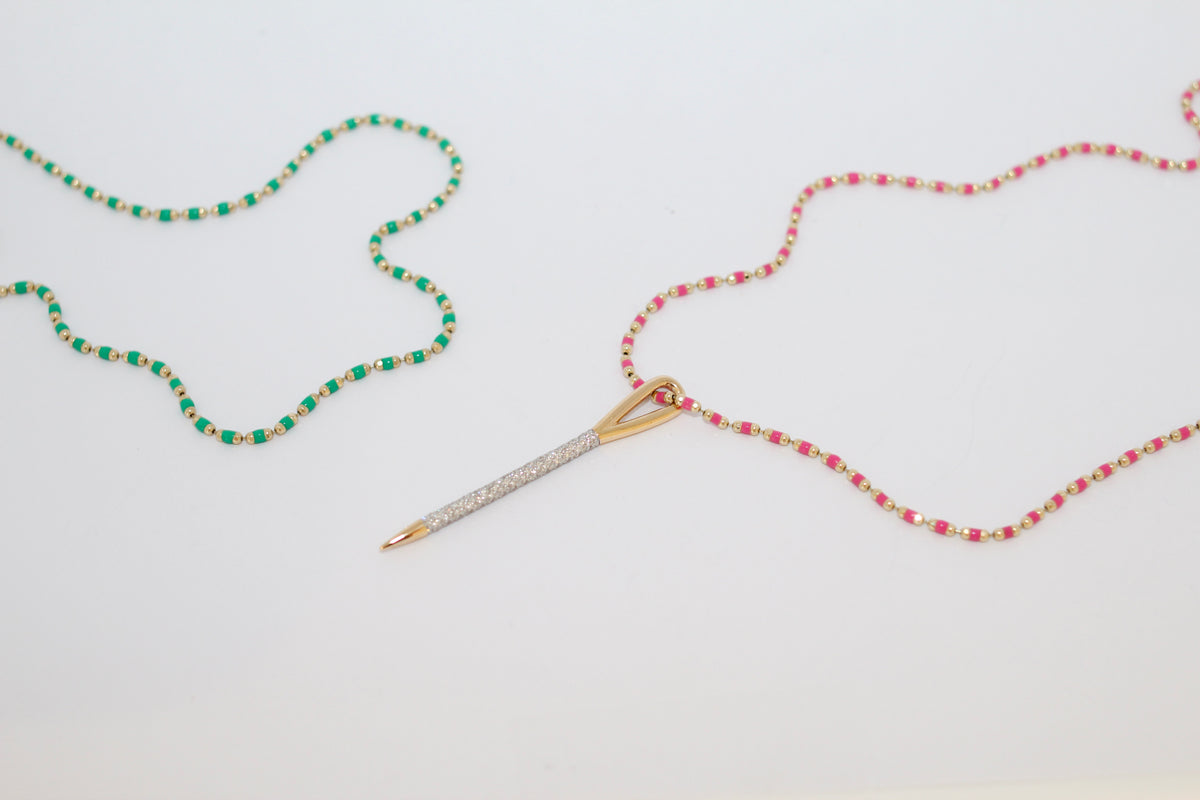 Thread Chain On Label Enamel Thread Chain
