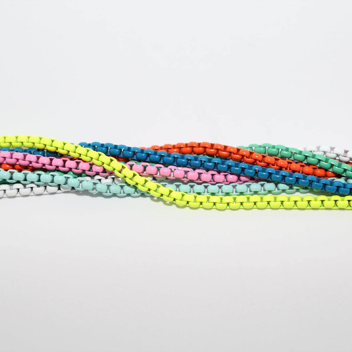 Enamel Layering Chain Necklace