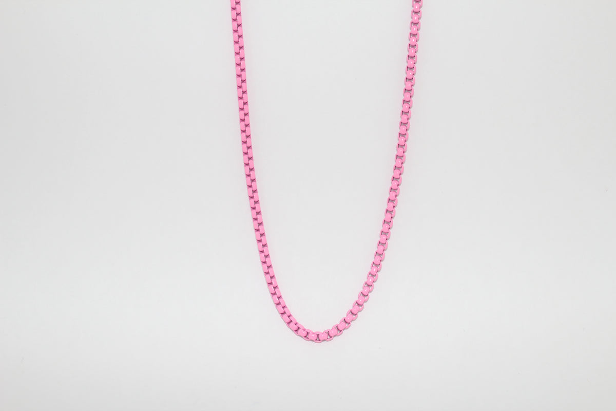 Enamel Layering Chain Necklace