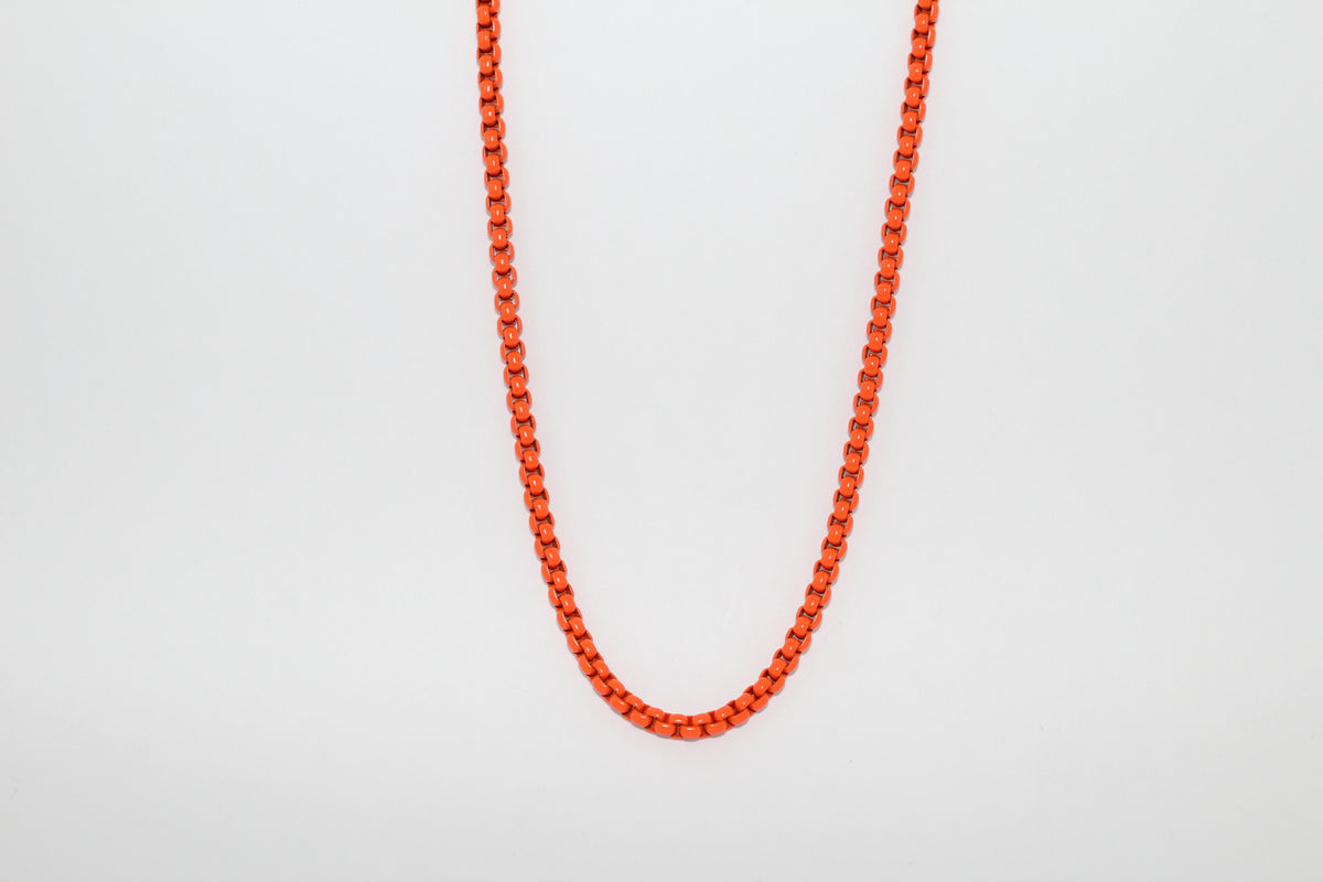 Enamel Layering Chain Necklace