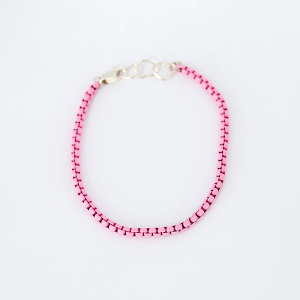Enamel Layering Chain Bracelet