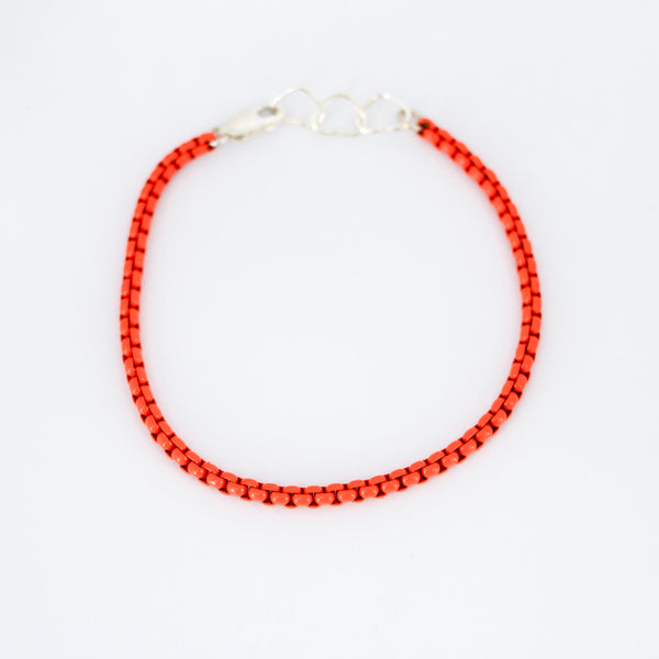Enamel Layering Chain Bracelet