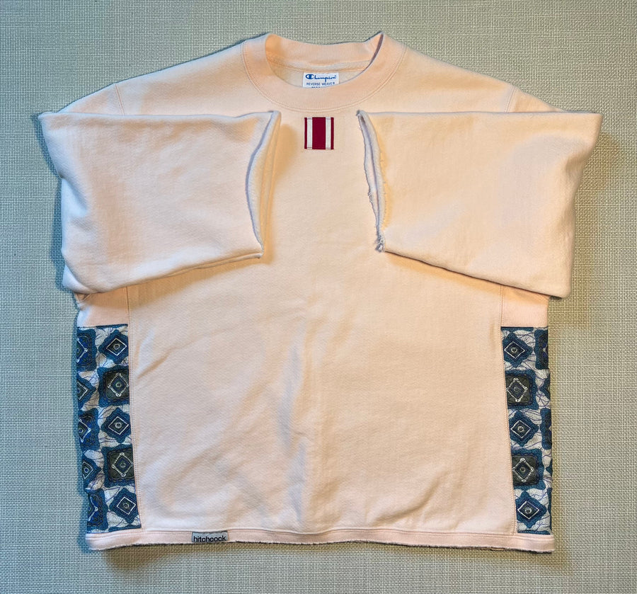 Medium Pink & Blue 60's Abstract Sweatshirt