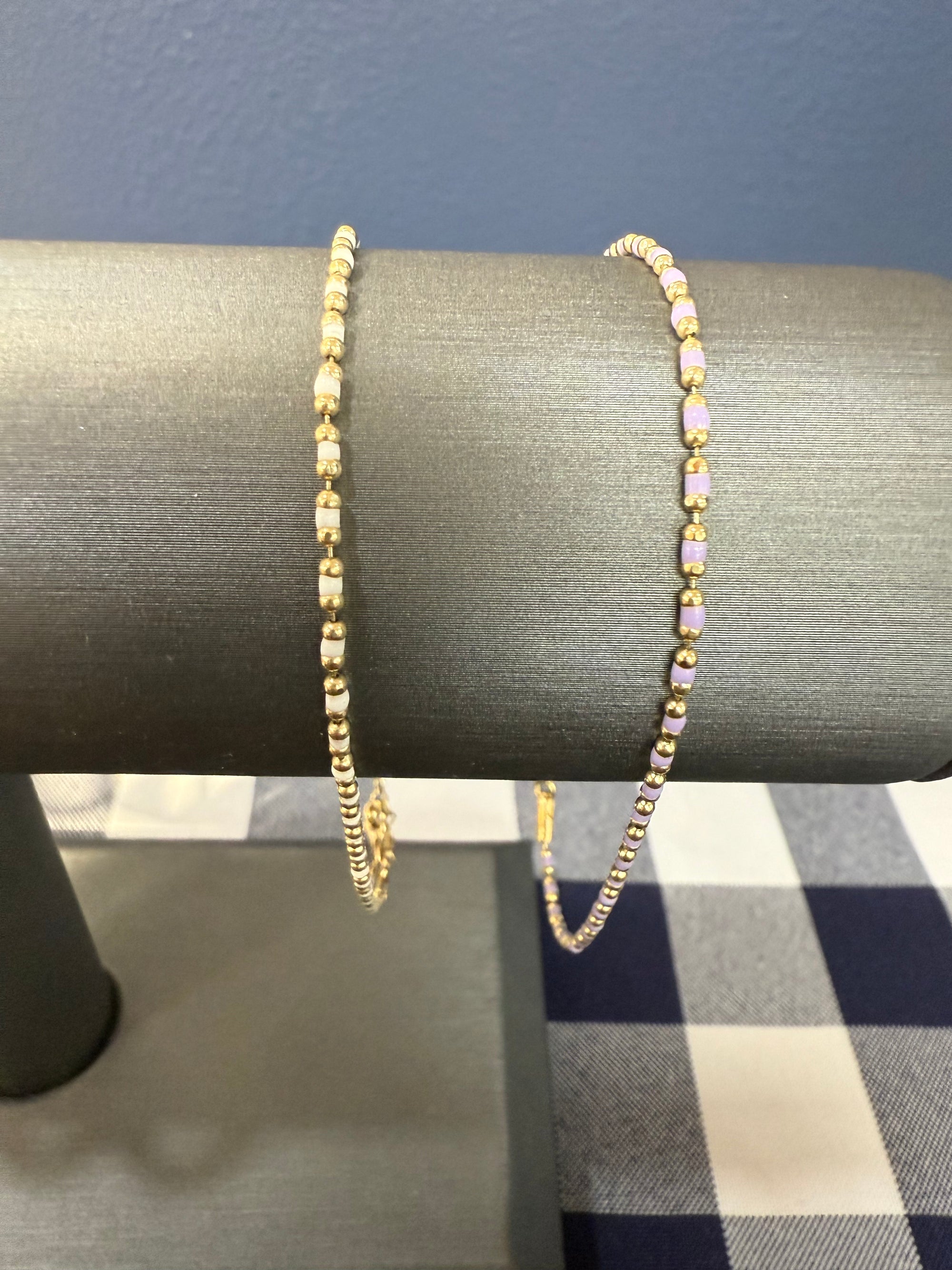 Enamel Thread Bracelet 14K Gold
