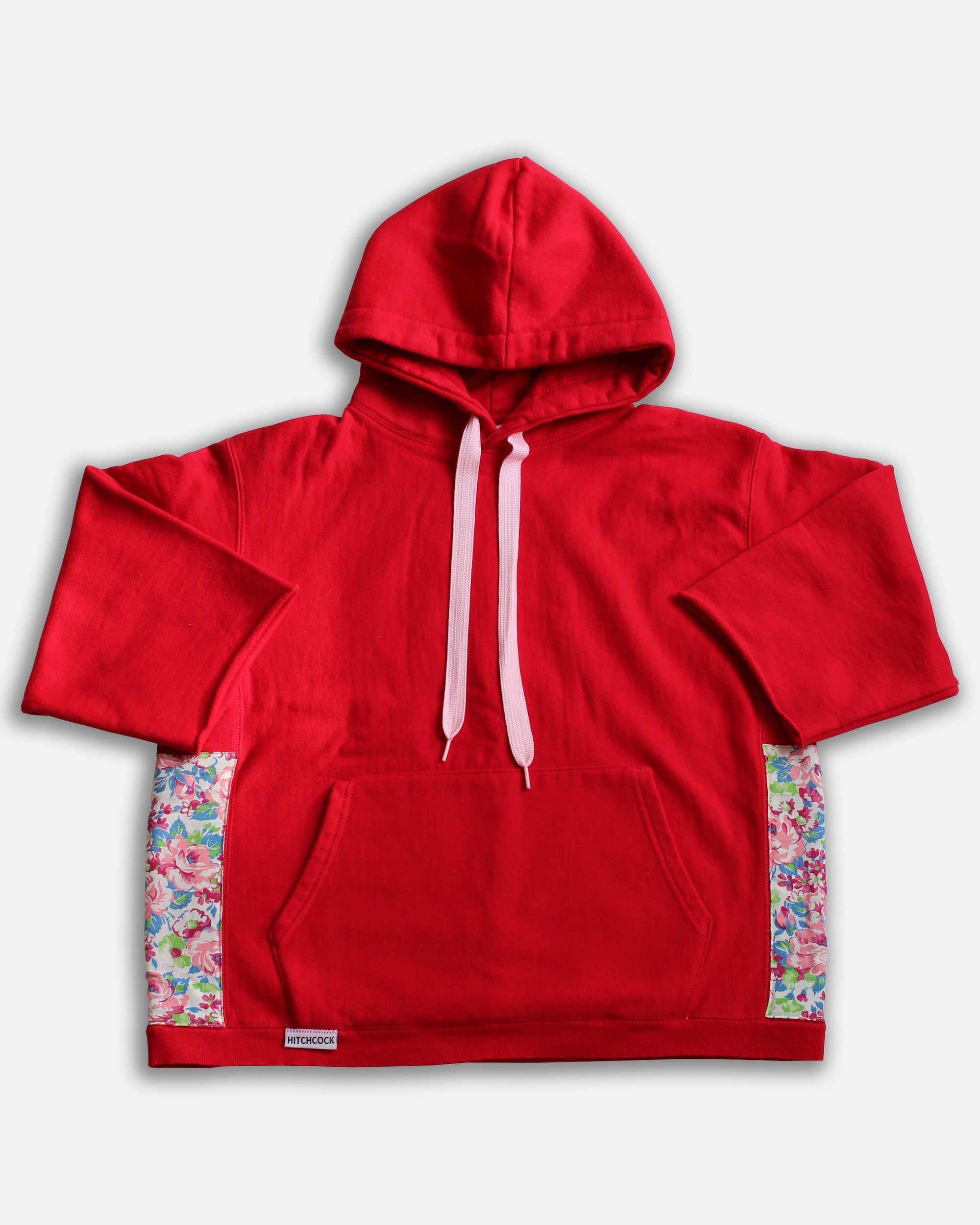 Hitchcock x Fred Hutch Red Hoodie with Spring Floral