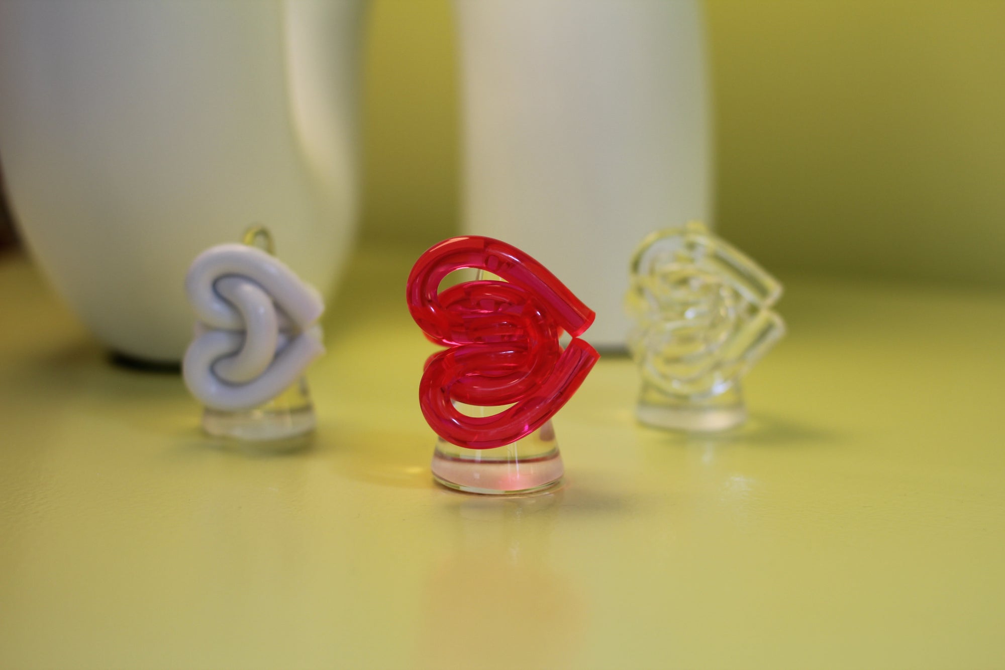 Acrylic Heart Rings (Pre-order)