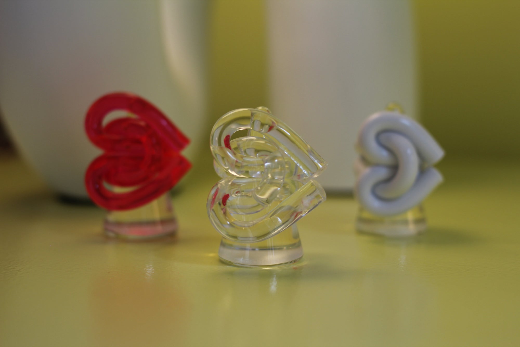 Acrylic Heart Rings (Pre-order)