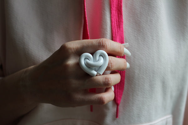 Acrylic Heart Rings (Pre-order)