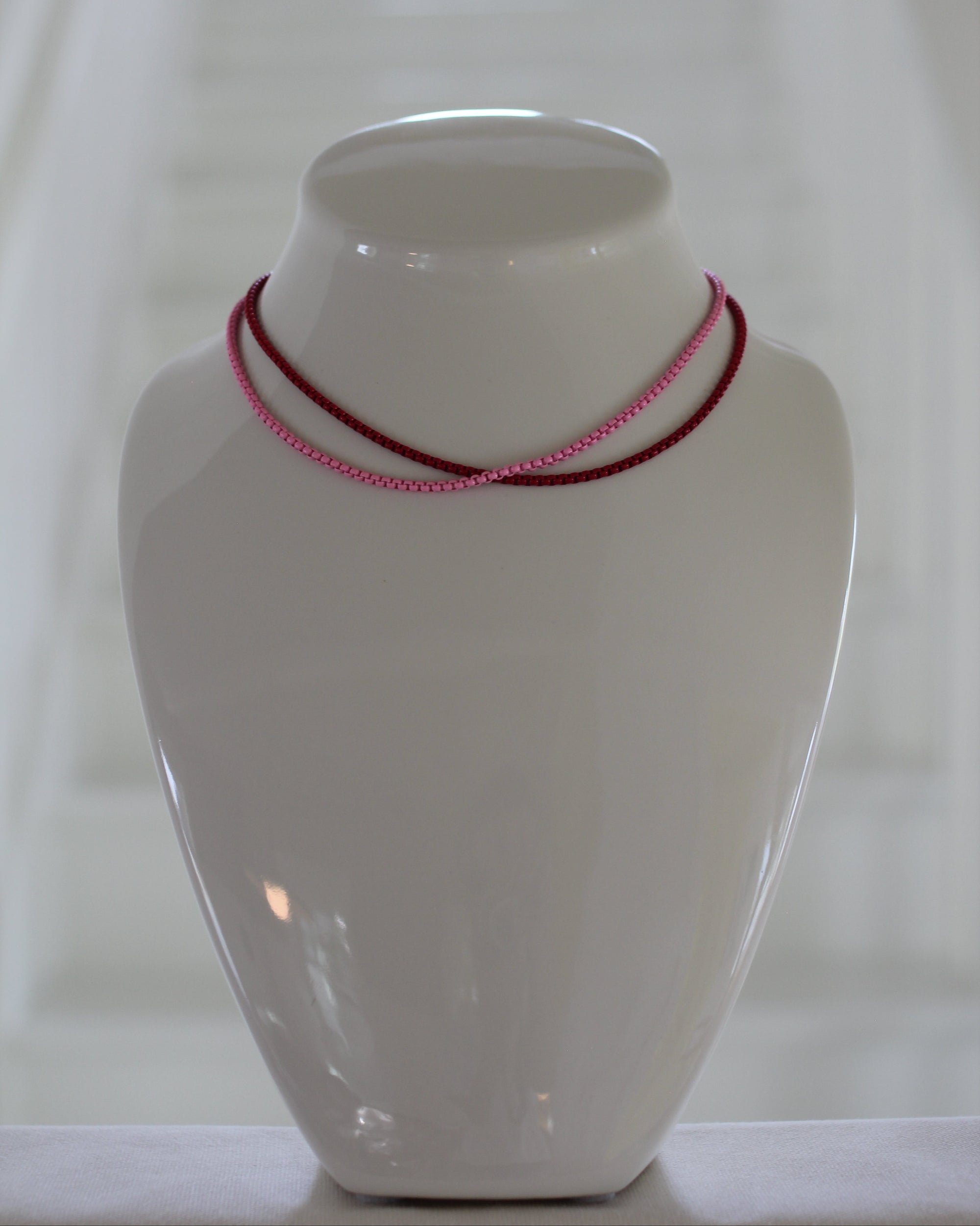 Pink Enamel Chain