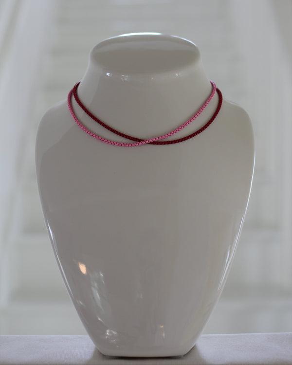 Pink Enamel Chain