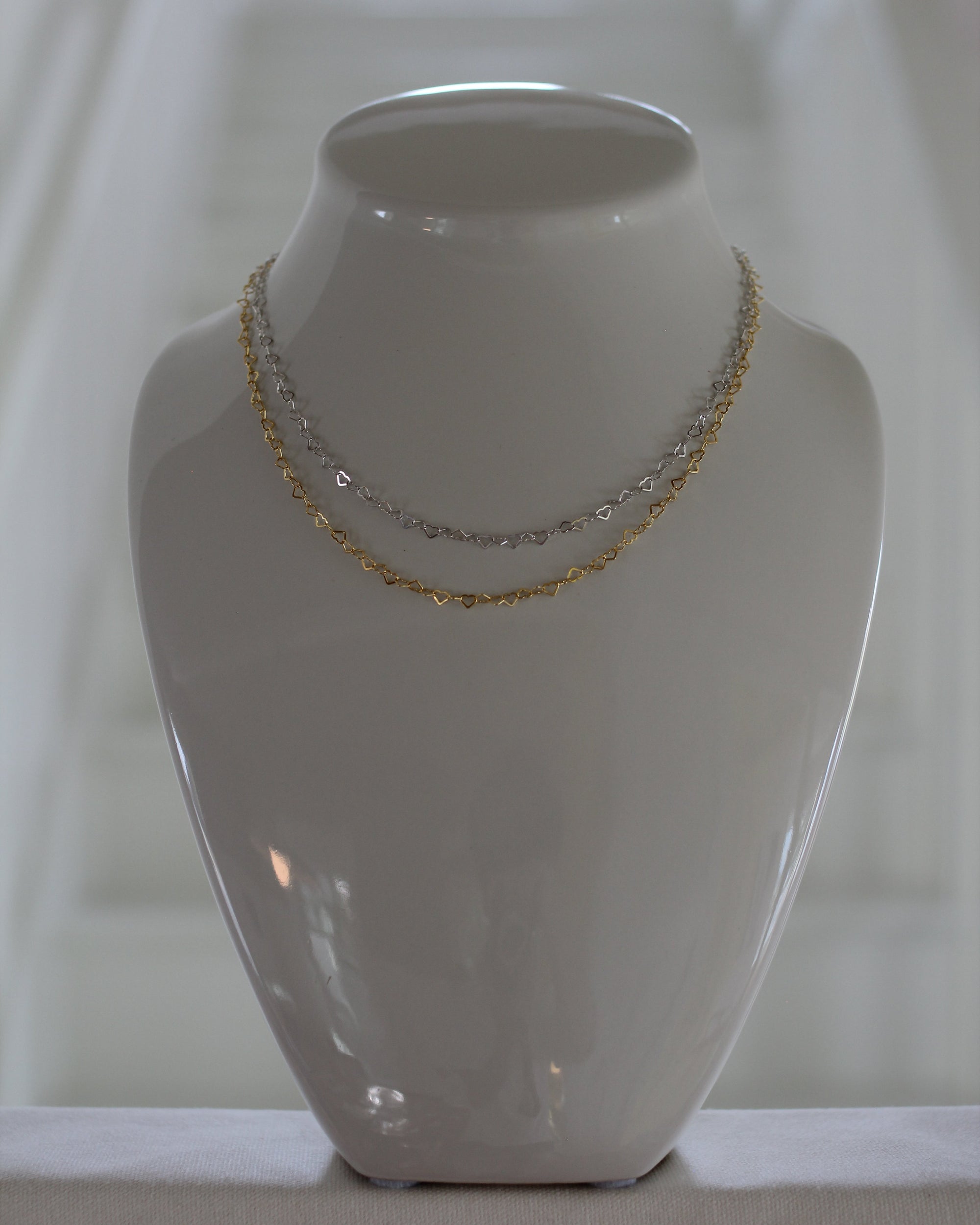 Tiny Heart Link Chain