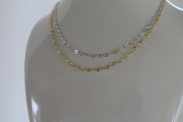 Tiny Heart Link Chain