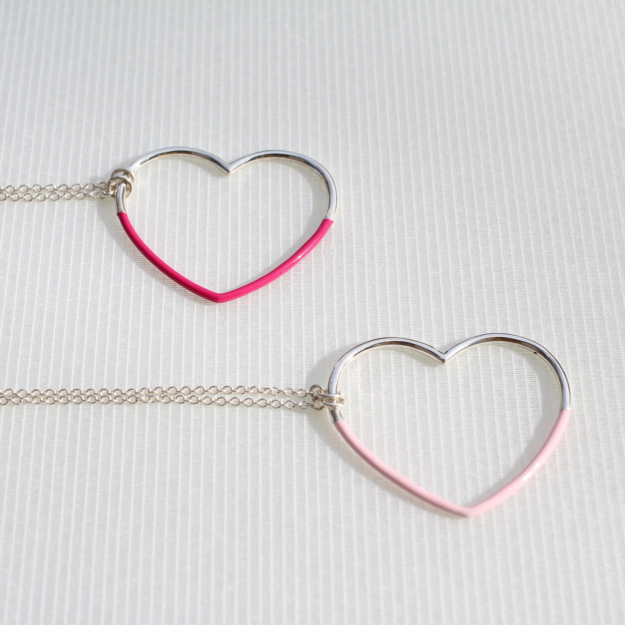 Hutch's Pink Heart Necklace