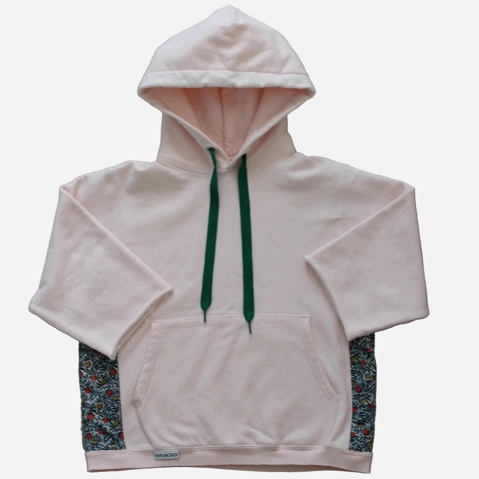 Small Blush Hoodie with Leafy Floral