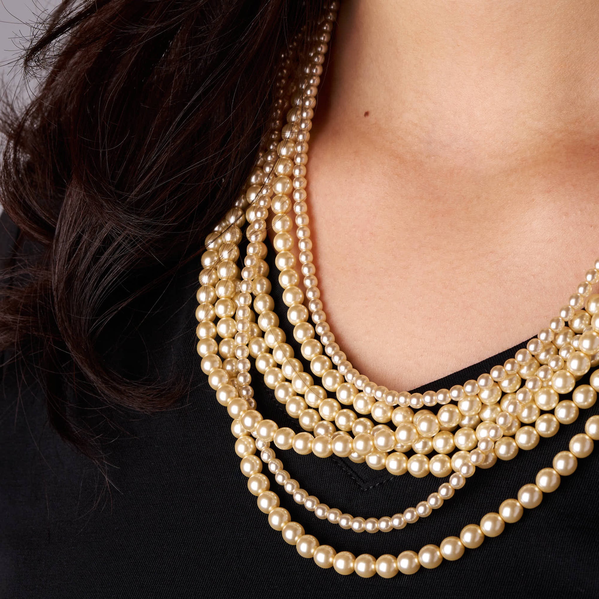 Multi-Strand Pearl Necklace