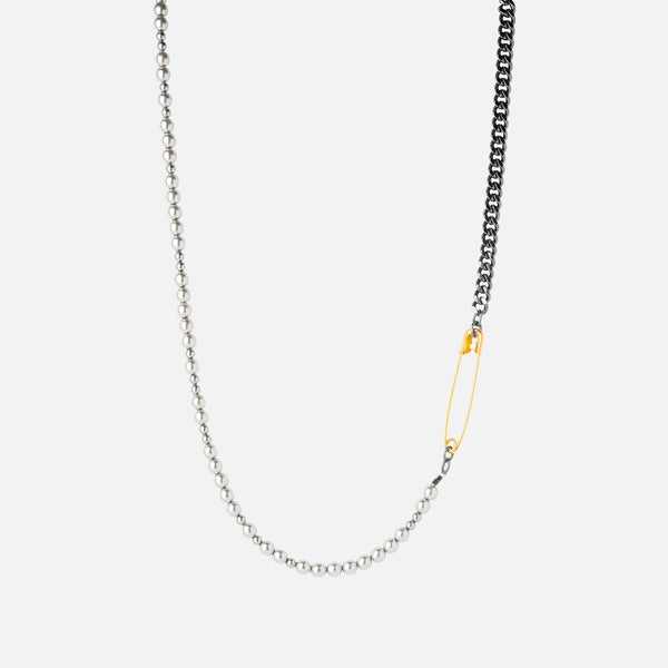 Tomboy Pearl & Pin Necklace