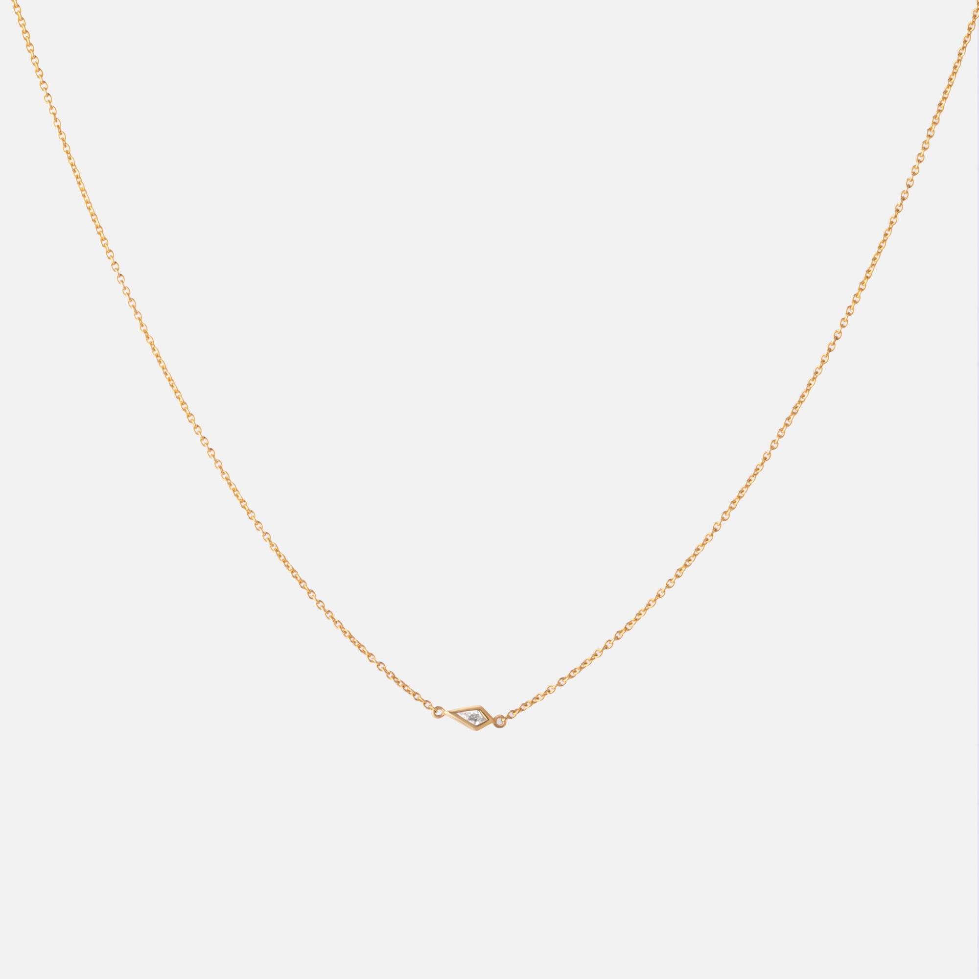 Tiny Diamond Kite Necklace