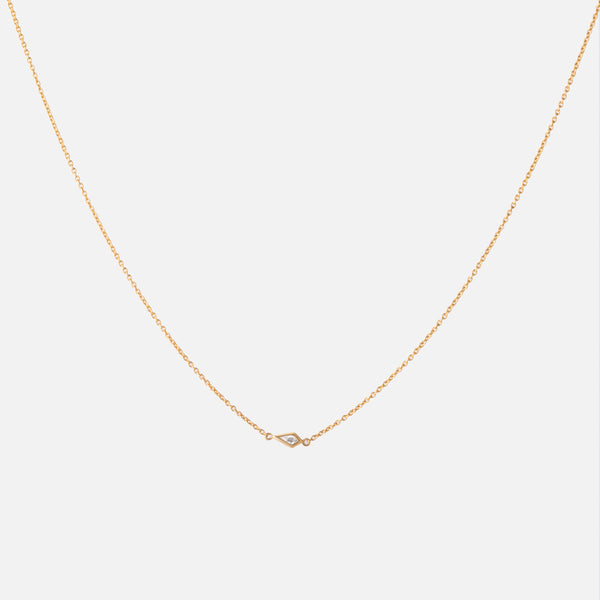 Tiny Diamond Kite Necklace