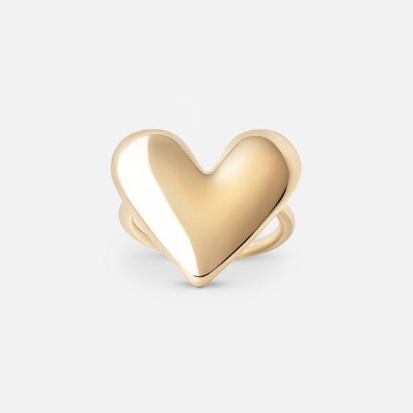 Small Gold Heart Ring