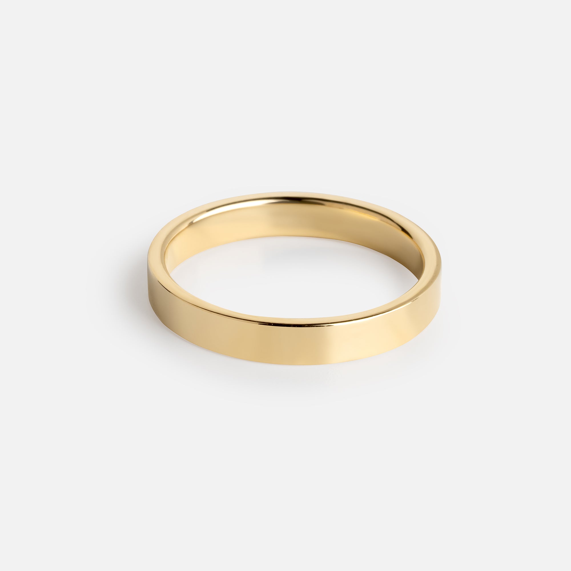 Simple Solid Gold Straight Band