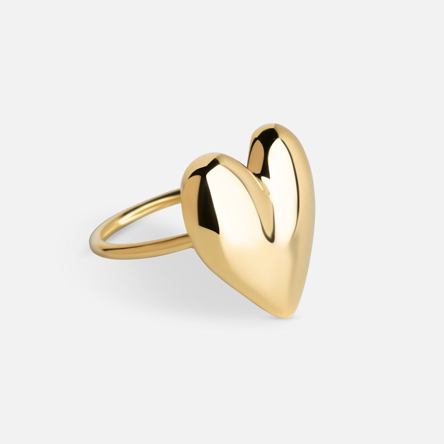 Small Gold Heart Ring