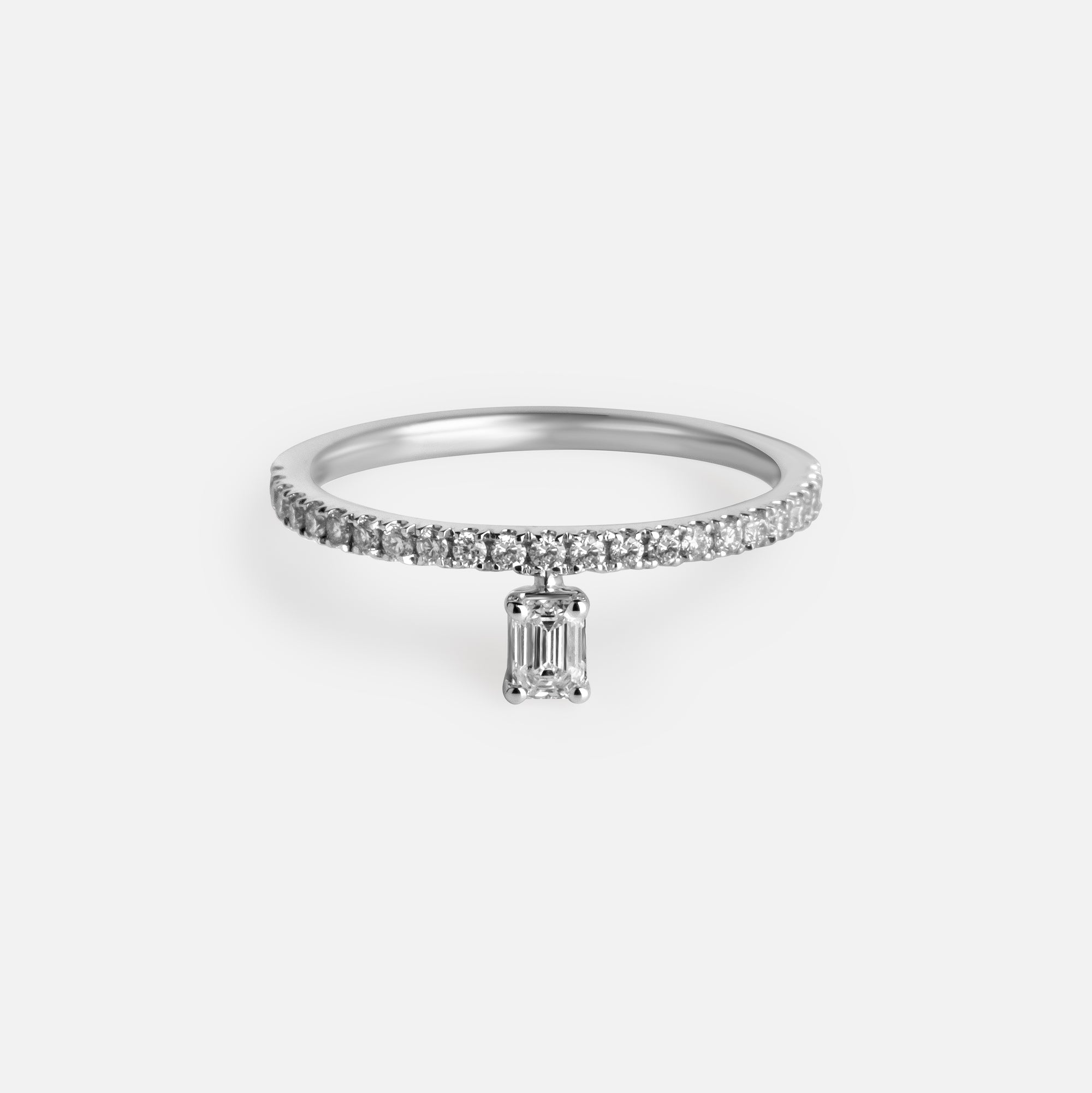 Off-Set Diamond Ring