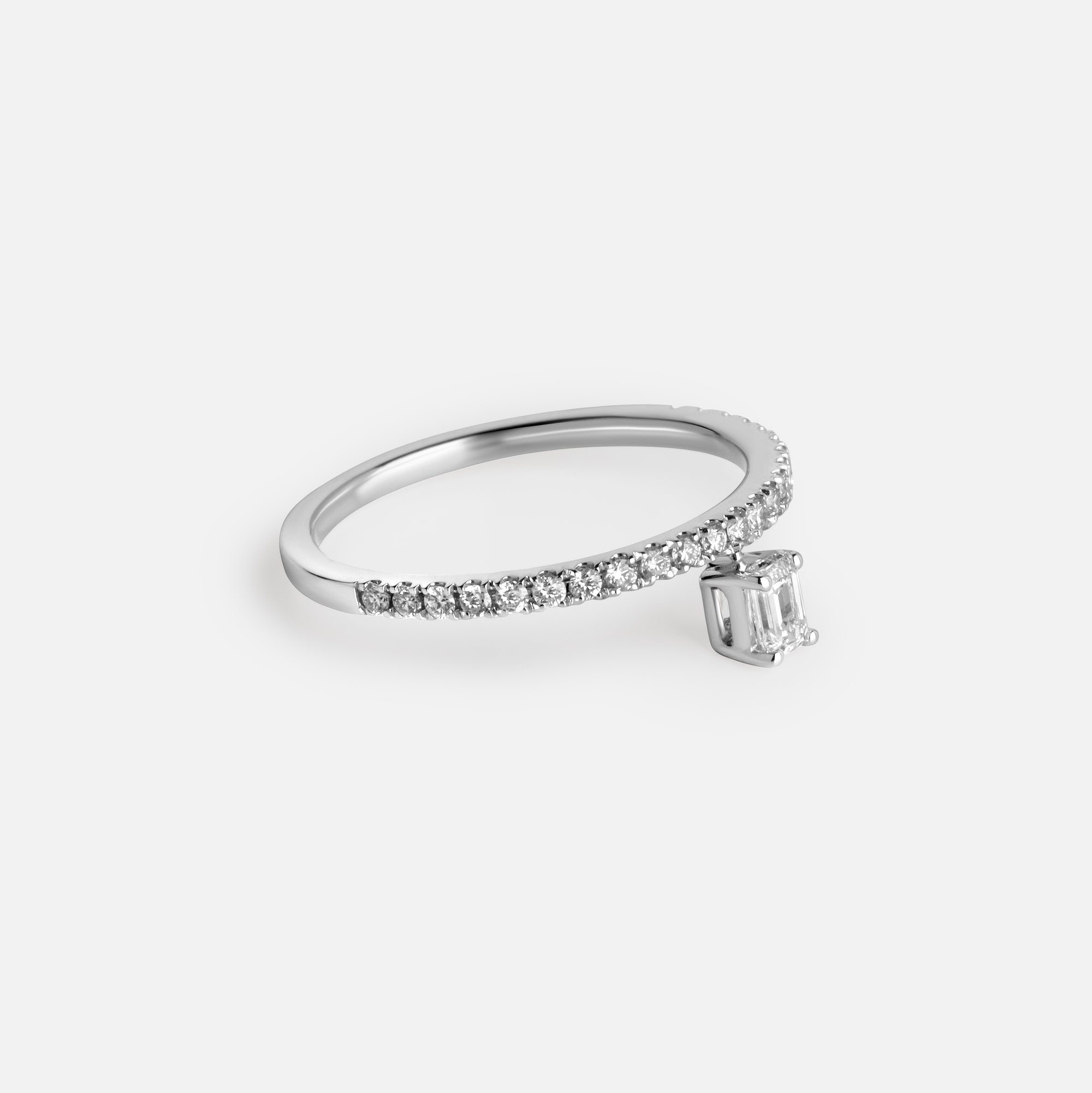 Off-Set Diamond Ring