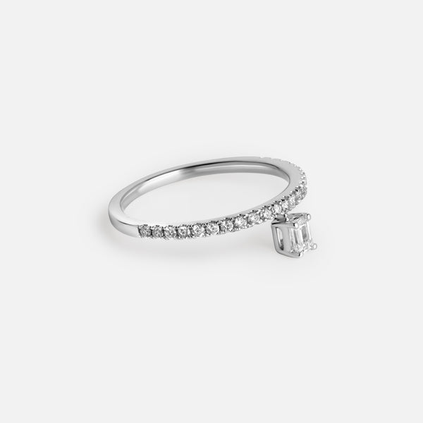 Off-Set Diamond Ring