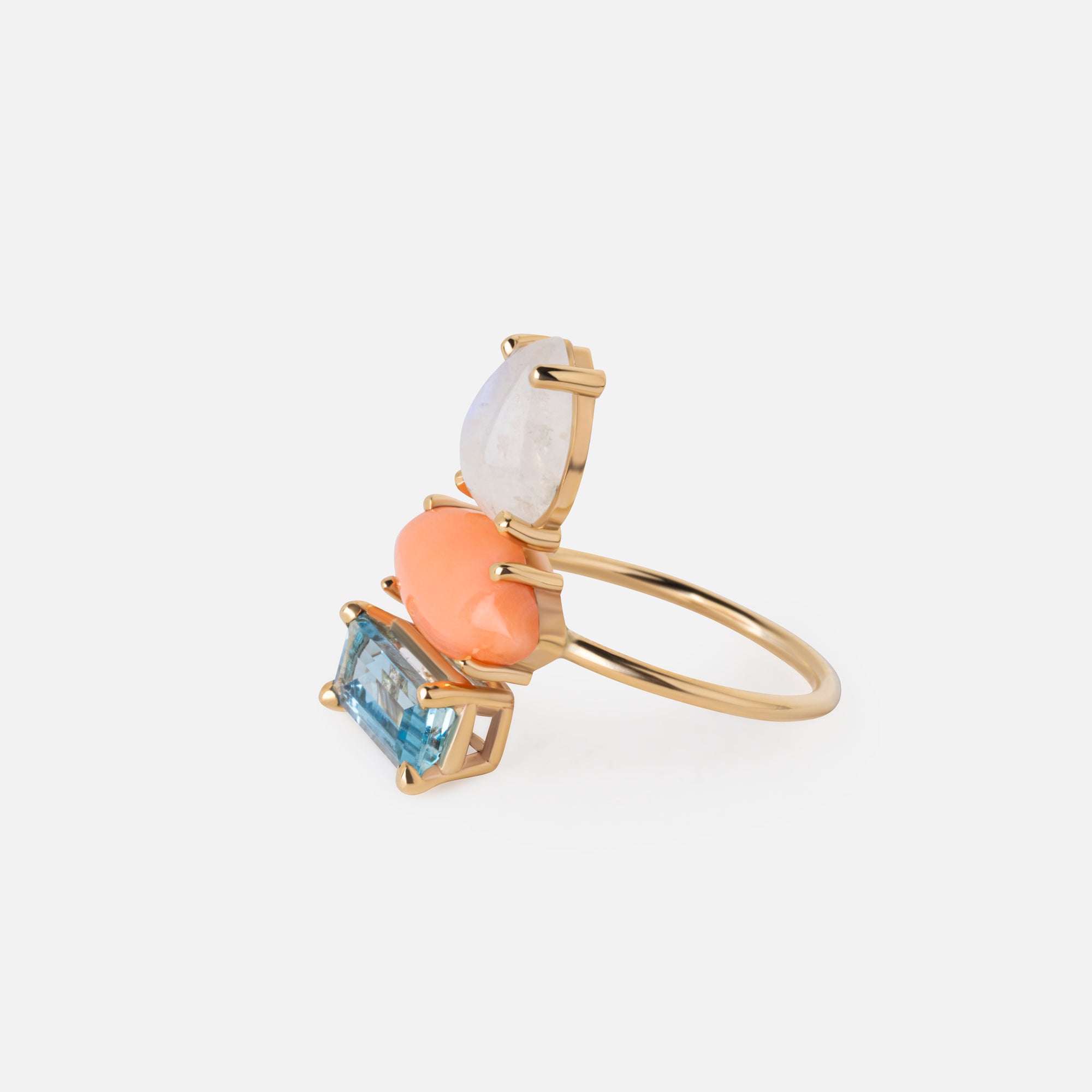 Coral Candy Cocktail Ring