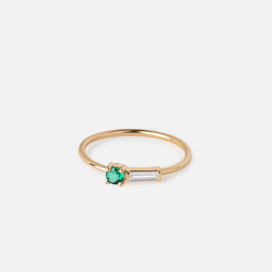 Delicate Emerald & Diamond Ring